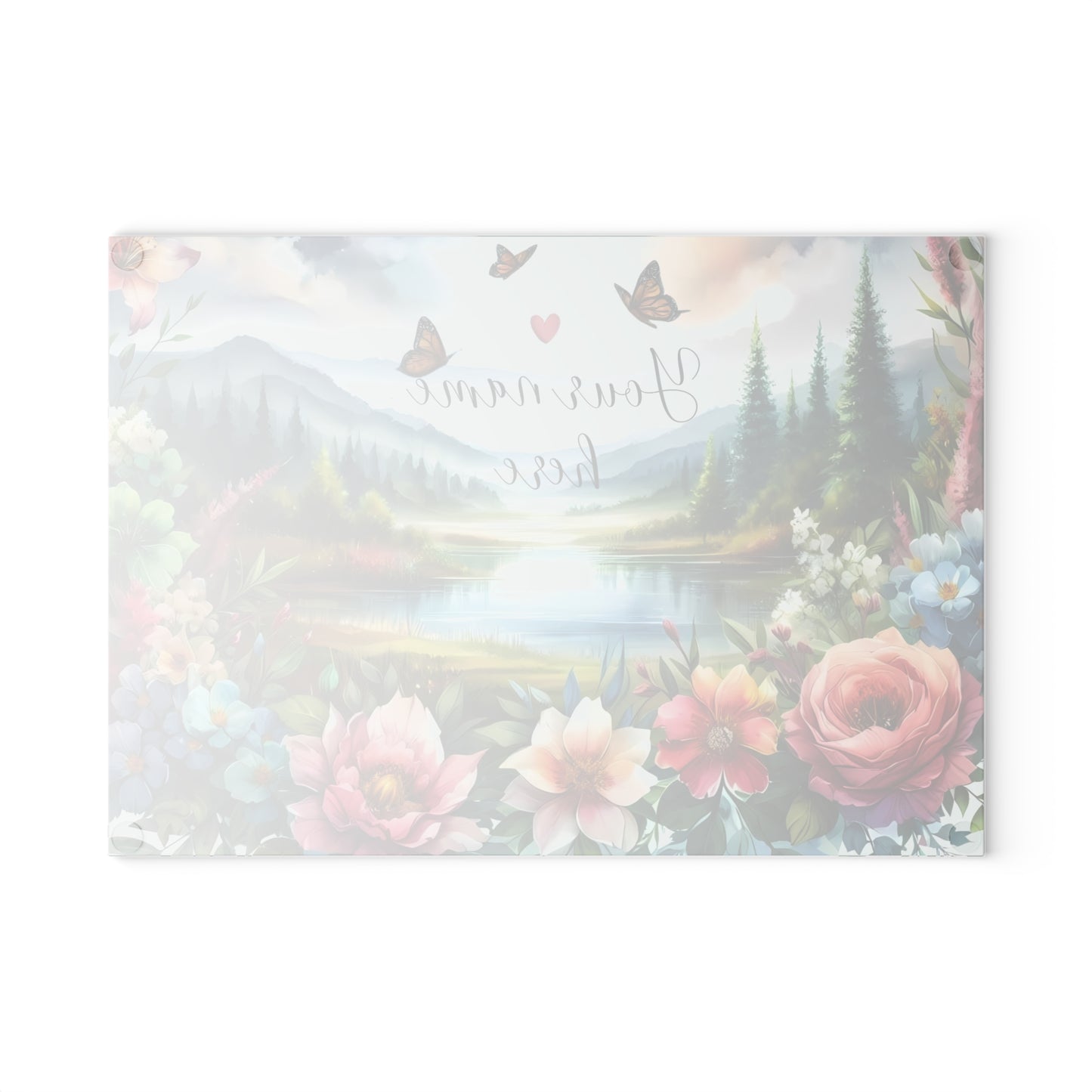 Tabla de cortar personalizada, tabla de charcutería, tabla de cortar única, tabla de cortar de vidrio templado, regalo de inauguración de la casa, tabla de cortar personalizada