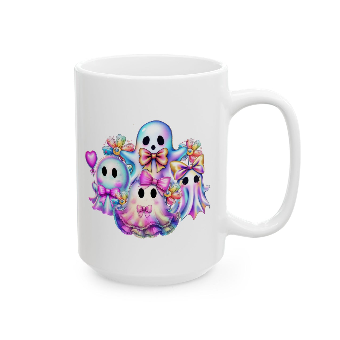 🎀👻 Kawaii Ghost Squad Mug – Spooky-Cute Sips for Every Season 💖
