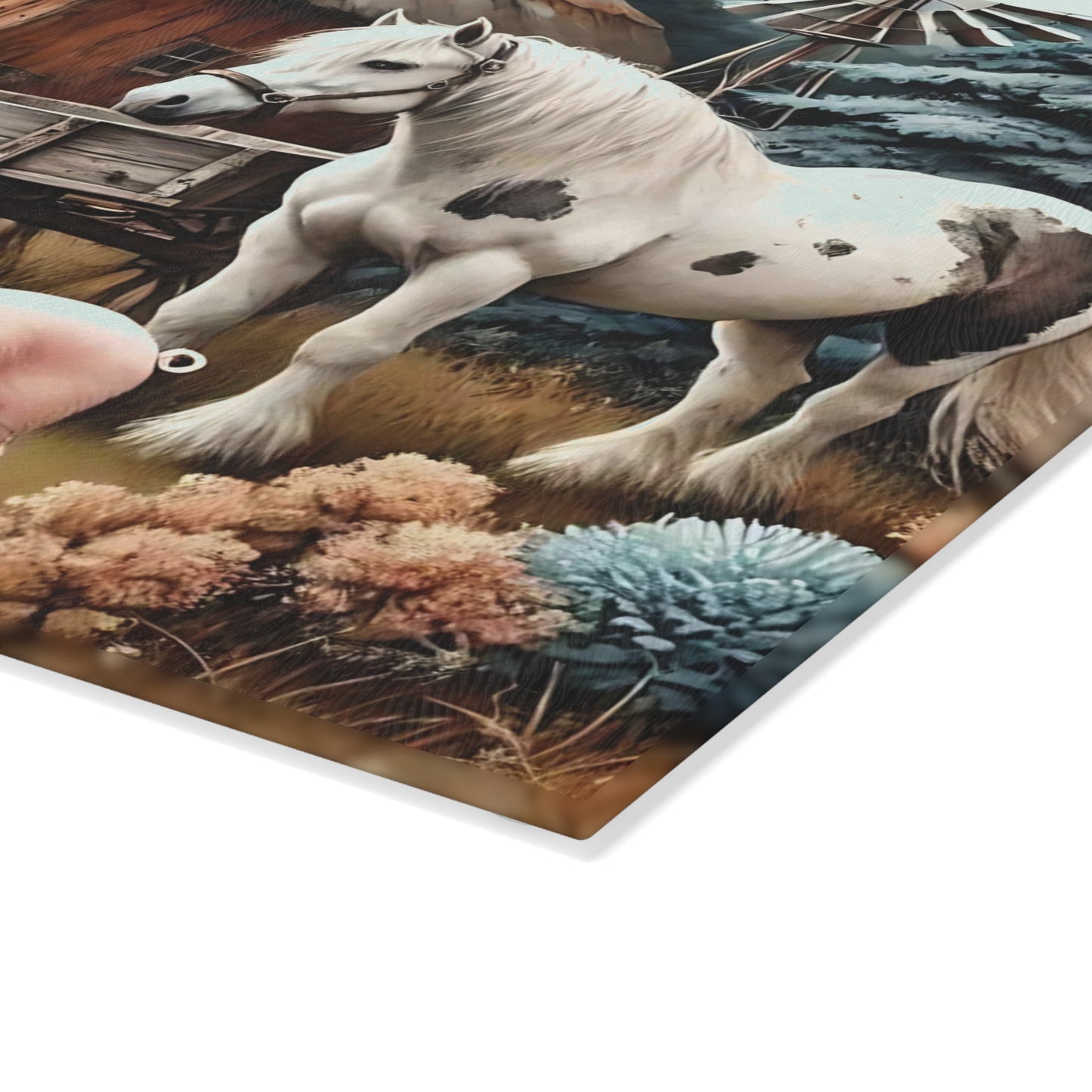 Farmhouse cutting board, Tempered Glass Cutting Board, Charcuterie Board, Chopping Board, Housewarming Gift, Custom cutting board