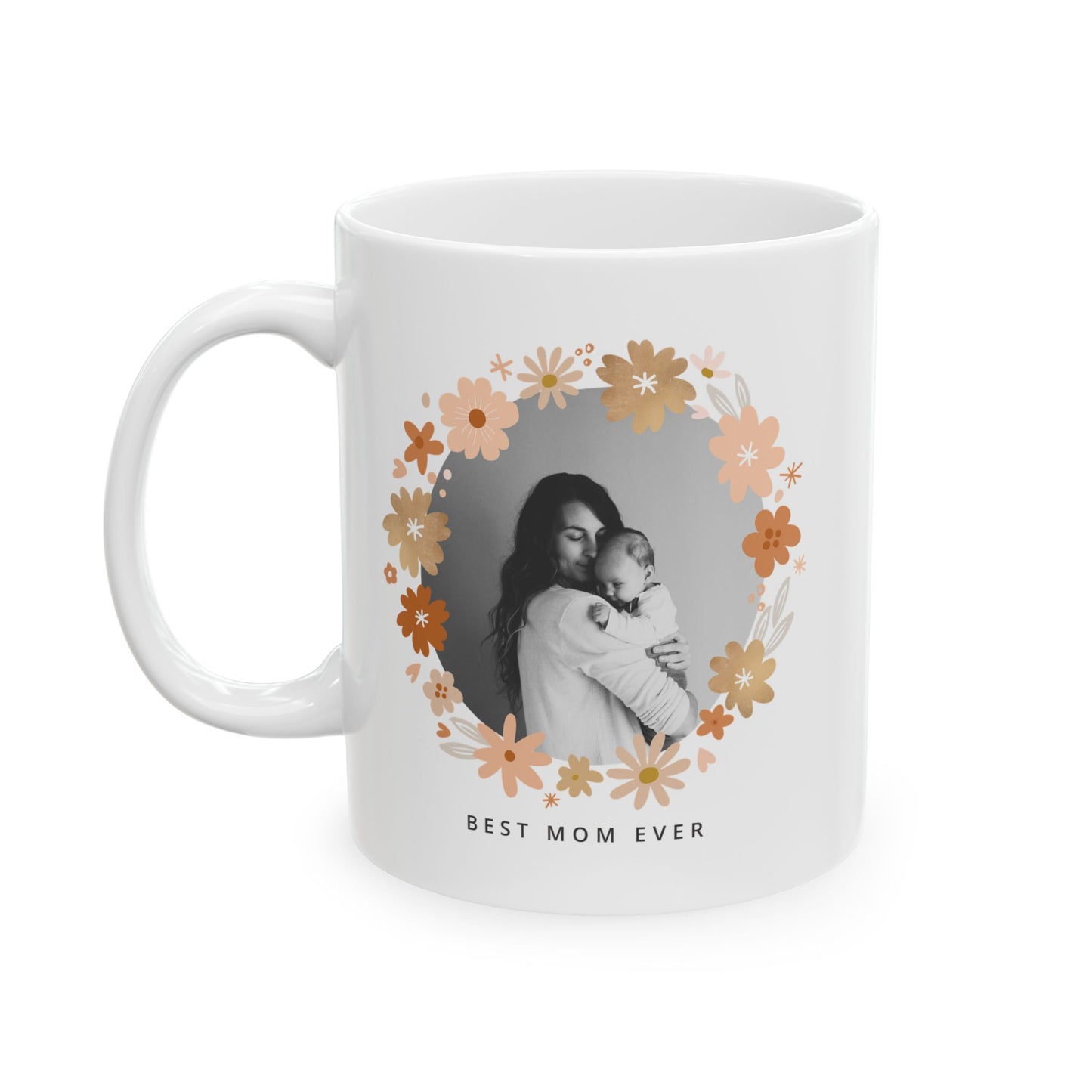 🌸 Personalized "Best Mom Ever" Photo Mug – A Heartfelt Gift for Mother's Day 💖