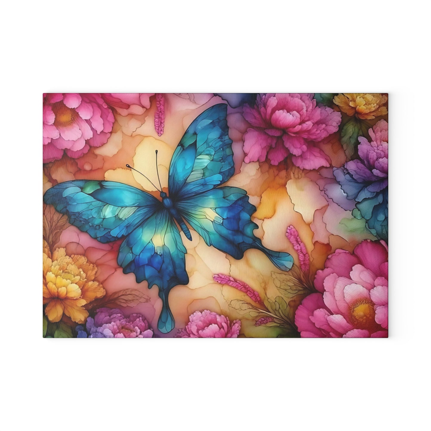 🦋 Blooming Butterfly Cutting Board – Graceful Floral Elegance for Your Kitchen