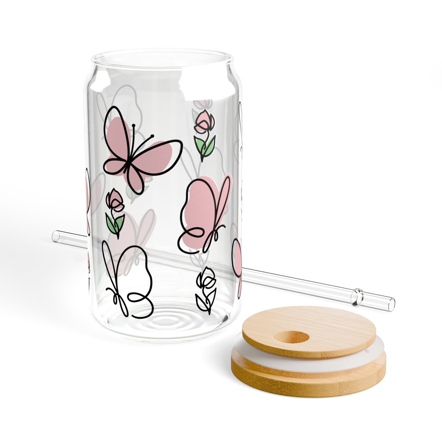 Vaso para beber con forma de mariposa rosa: una fantasía elegante para tus momentos de sorbo