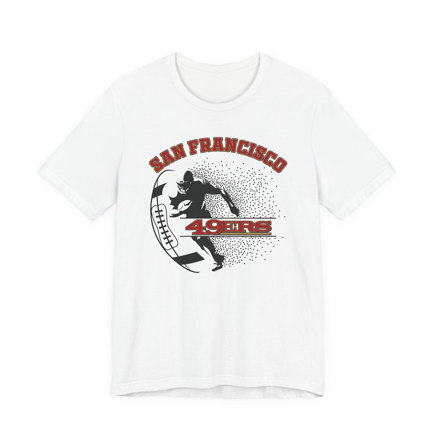 ๐ฅ Bold Red & Black Jersey Graphic Tee โ Vintage Vibes for Every Fan ๐ฏ