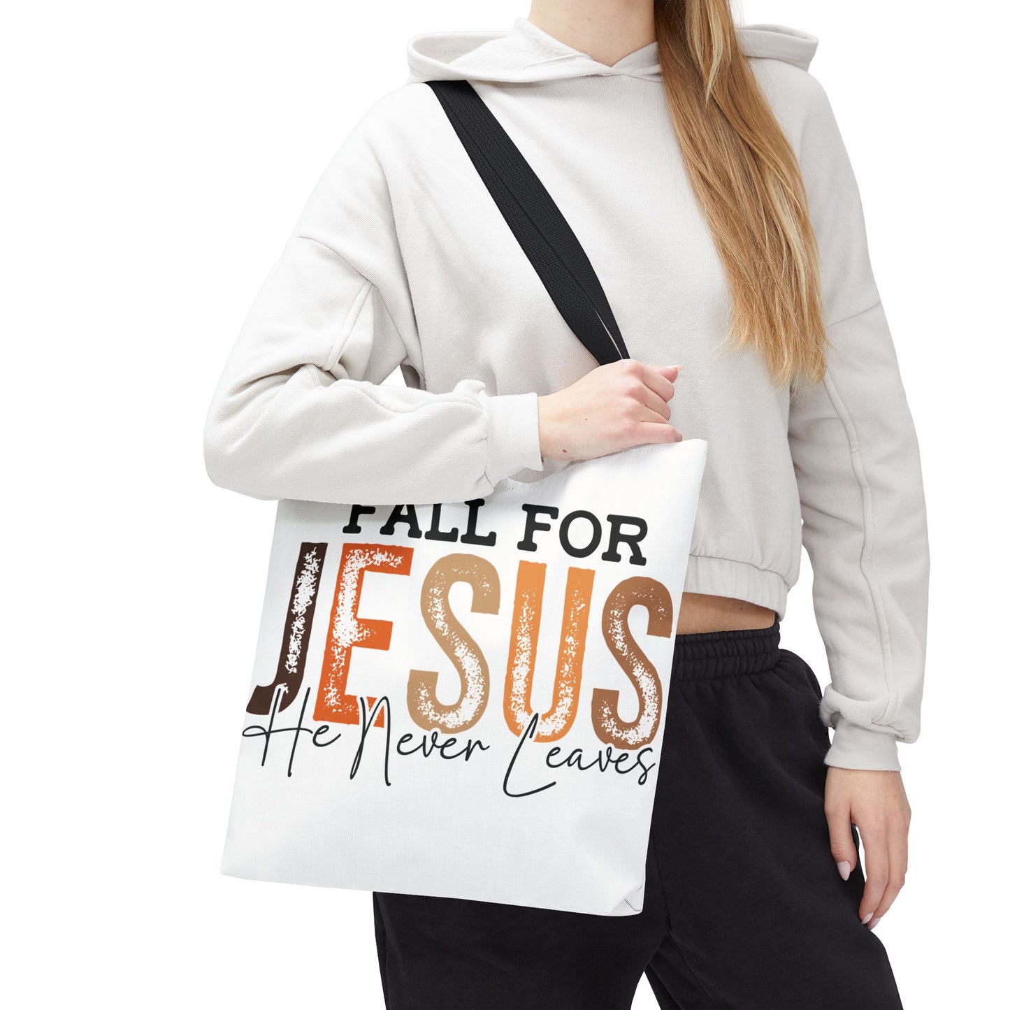 🙏 Fall for Jesus Tote Bag – Faith, Style & Autumn Charm 🍂👜