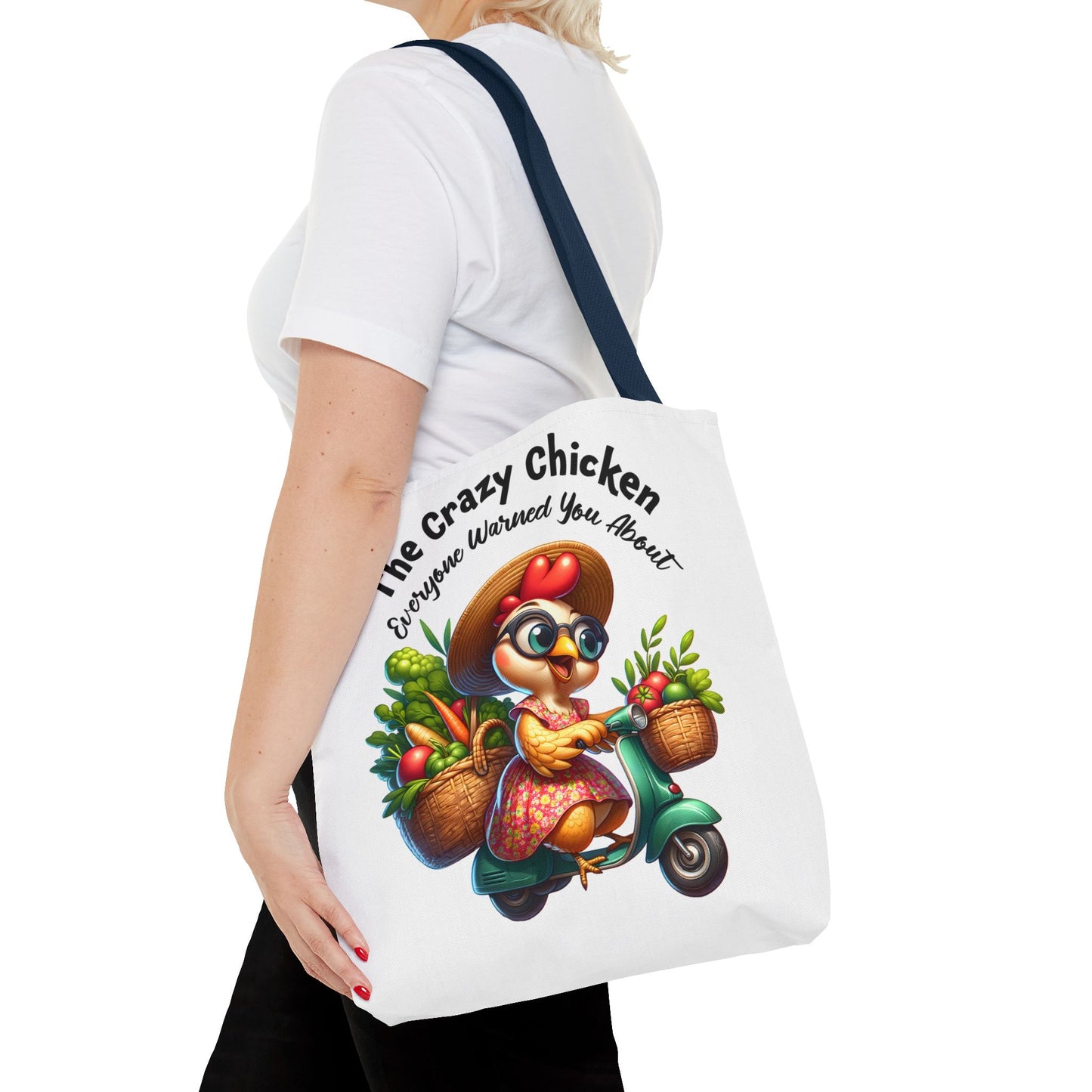 Bolsa de compras divertida con diseño de pollo: un encantador diseño de granja fresca 🐔