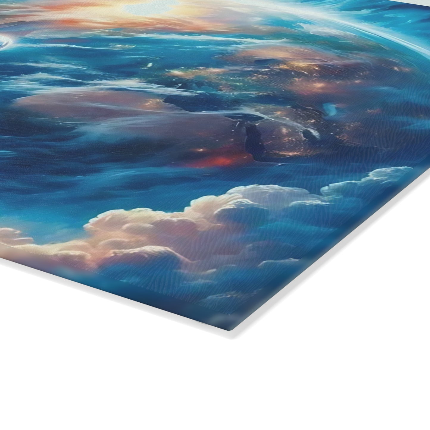 Tabla de cortar de Jesús, tabla de charcutería, tabla de cortar única, tabla de cortar de vidrio templado, regalo de inauguración de la casa, tabla de cortar personalizada