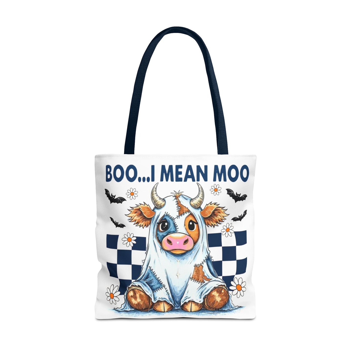 ๐ฎ Boo... I Mean Moo Cow Halloween Tote Bag โ Spooky Cute Farmhouse Fun ๐ป๐