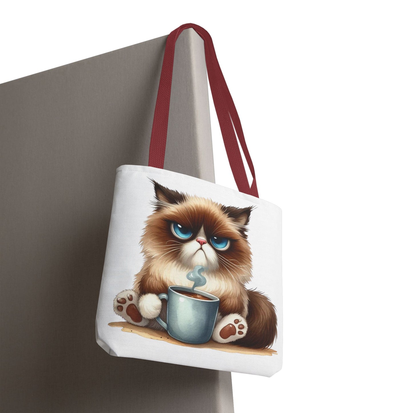 Bolsa de mano personalizada de Grumpy Cat con nombre personalizado: regalo divertido y sarcástico para amantes de los gatos. Bolsa única y práctica para uso diario. Bolsa de mano de Grumpy Cat: perfecta para amantes de los gatos y almas sarcásticas.