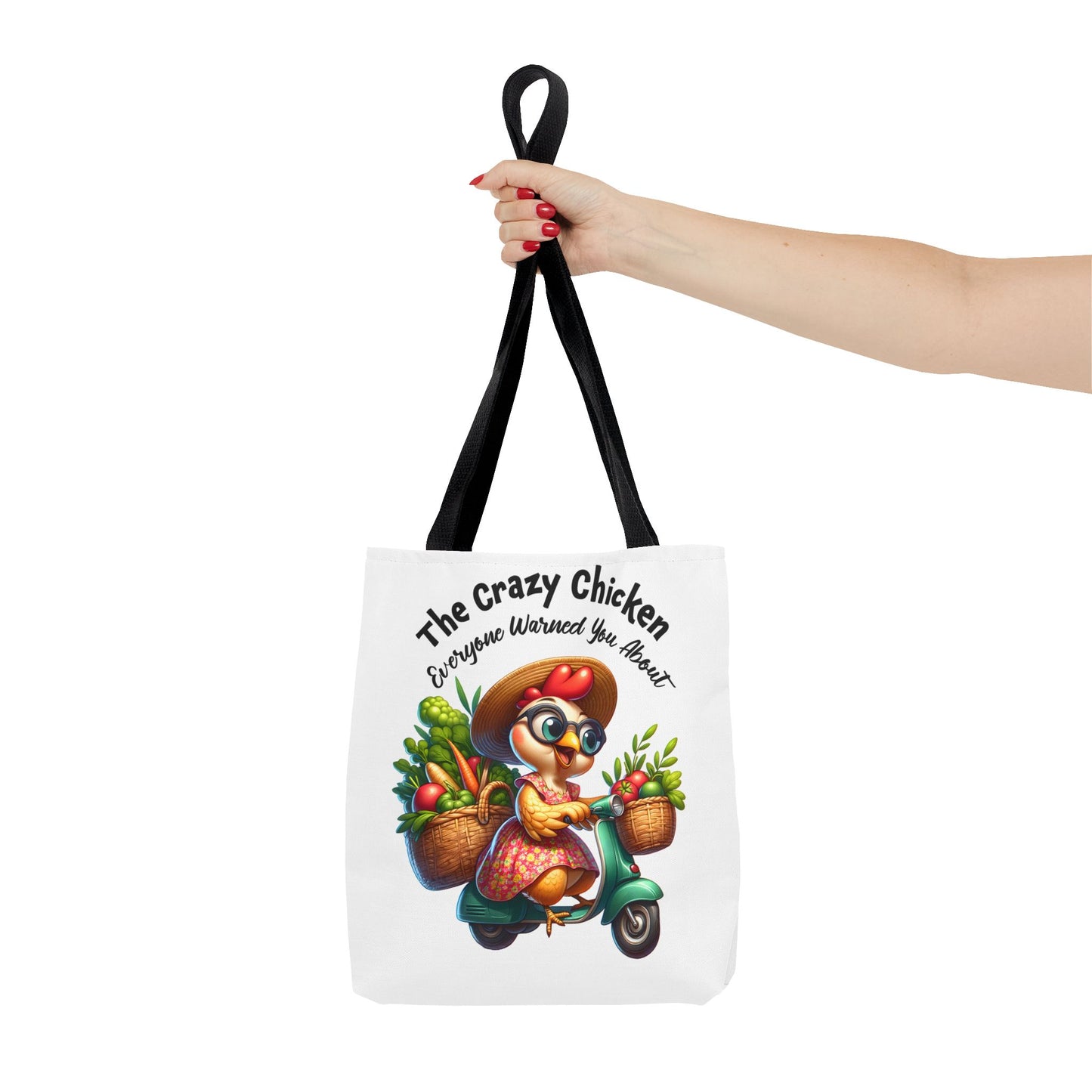 Bolsa de compras divertida con diseño de pollo: un encantador diseño de granja fresca 🐔