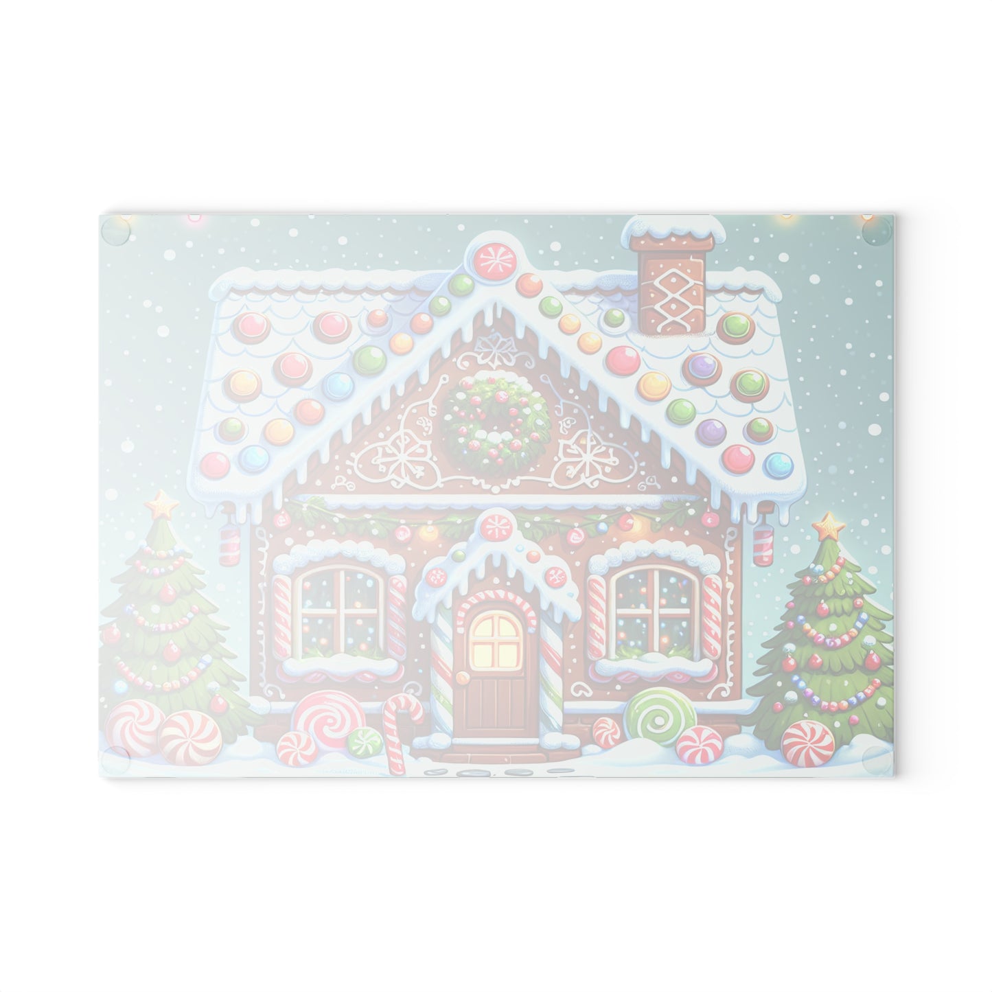 🏠 Gingerbread House Cutting Board – Sweet Holiday Charm for Your Kitchen