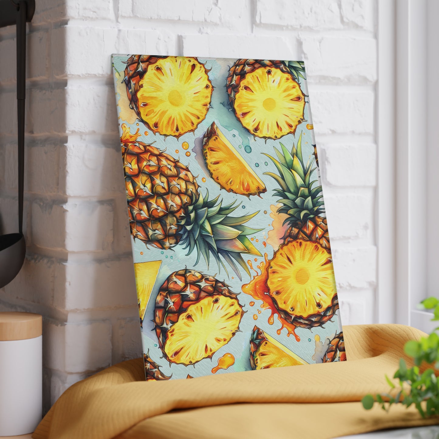 Tabla de cortar con diseño de piña: un toque isleño y jugoso para tu cocina