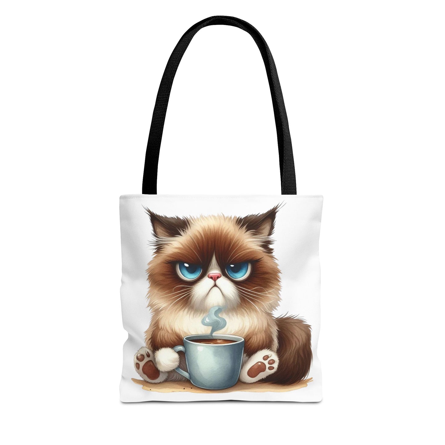 Bolsa de mano personalizada de Grumpy Cat con nombre personalizado: regalo divertido y sarcástico para amantes de los gatos. Bolsa única y práctica para uso diario. Bolsa de mano de Grumpy Cat: perfecta para amantes de los gatos y almas sarcásticas.