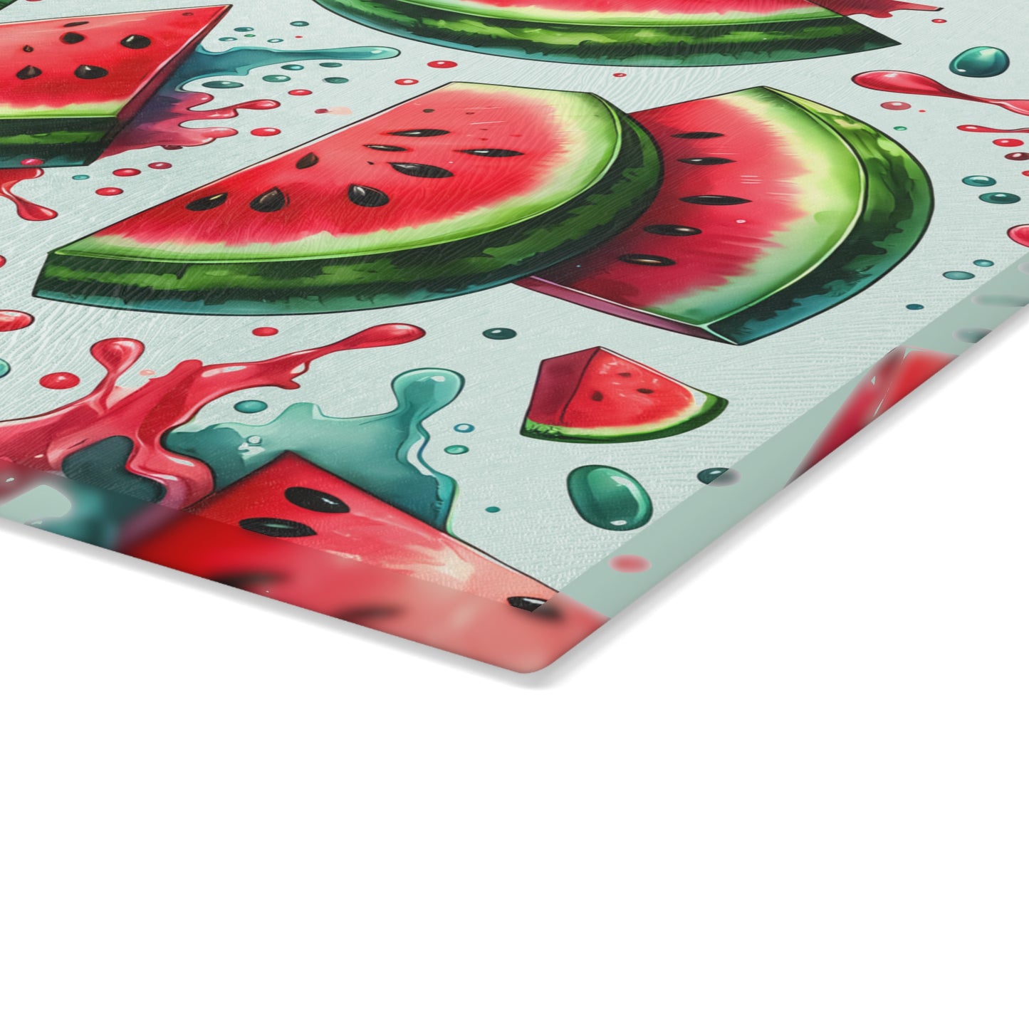 Tabla de cortar con diseño de sandía: Diversión veraniega, dulce y jugosa para tu cocina