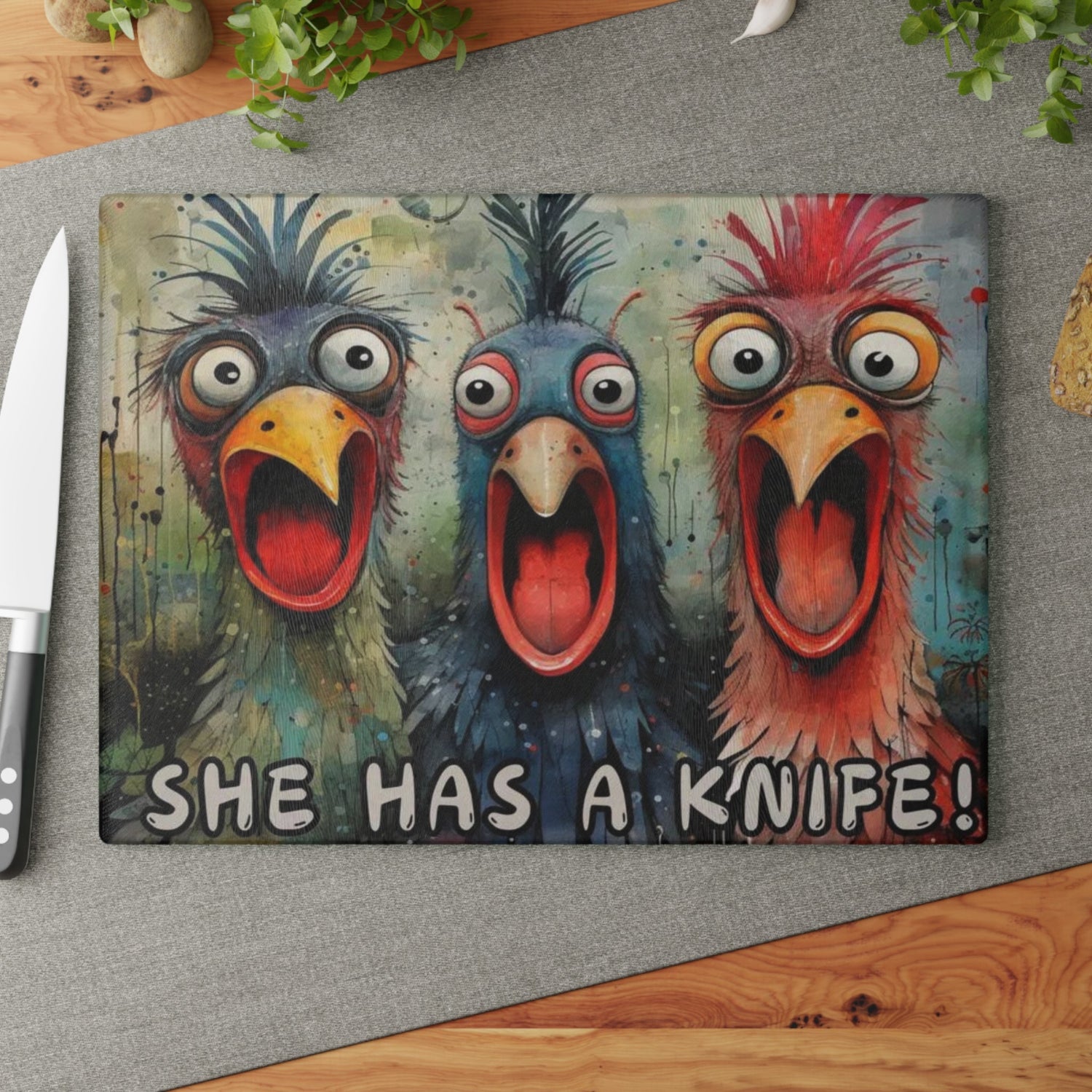 Funny Glass Cutting Boards