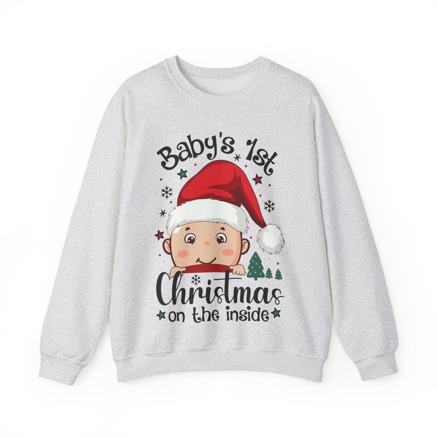 🎅🌲 Santa Baby Christmas Sweatshirt – Adorable Holiday Crewneck