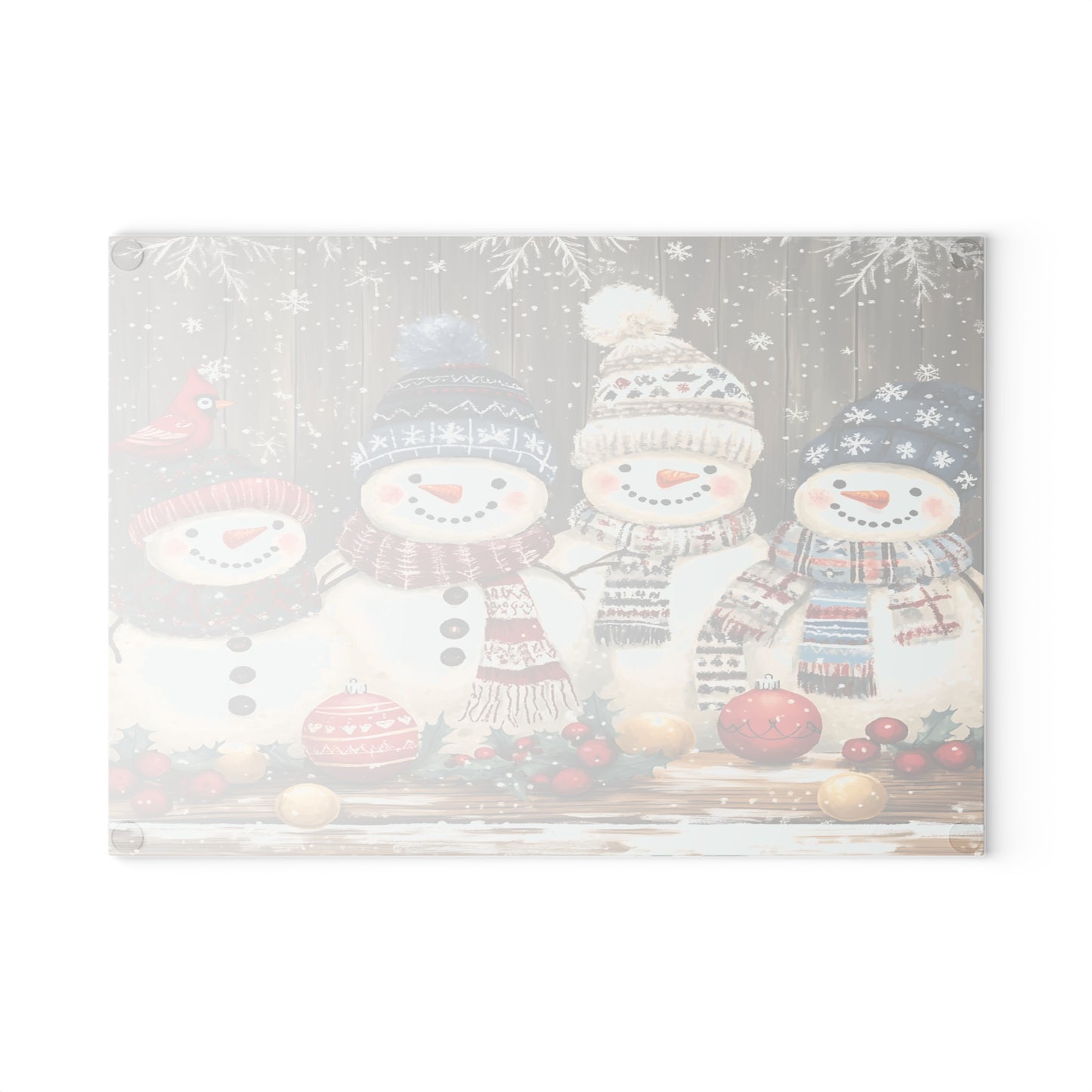 ⛄❄️ Festive Snowmen Cutting Board – Cozy Holiday Charm for Your Kitchen ❄️⛄