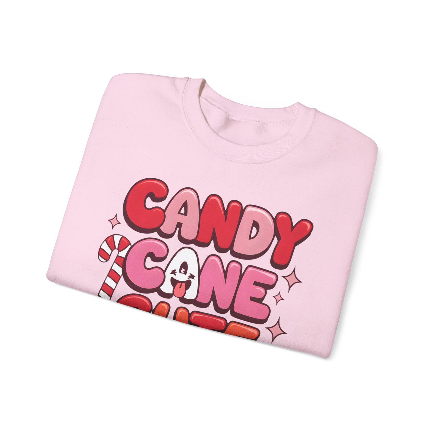 🎀🍭 Candy Cane Cute Women’s Christmas Sweatshirt – Soft, Cozy & Playful Holiday Style