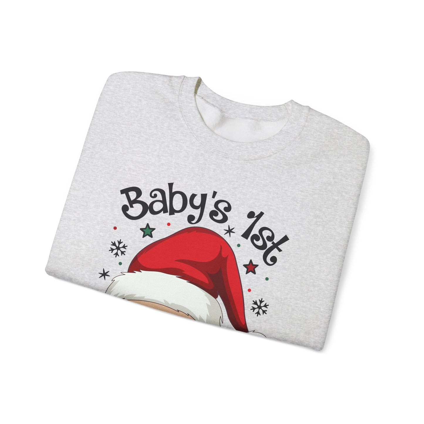 🎅🌲 Santa Baby Christmas Sweatshirt – Adorable Holiday Crewneck