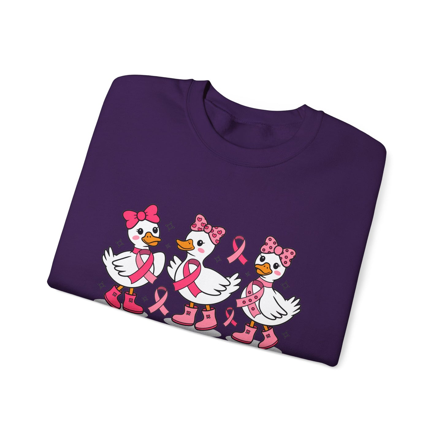 🎀🦆 In October We Wear Pink Duck Sweatshirt – Cute & Courageous Support 💗