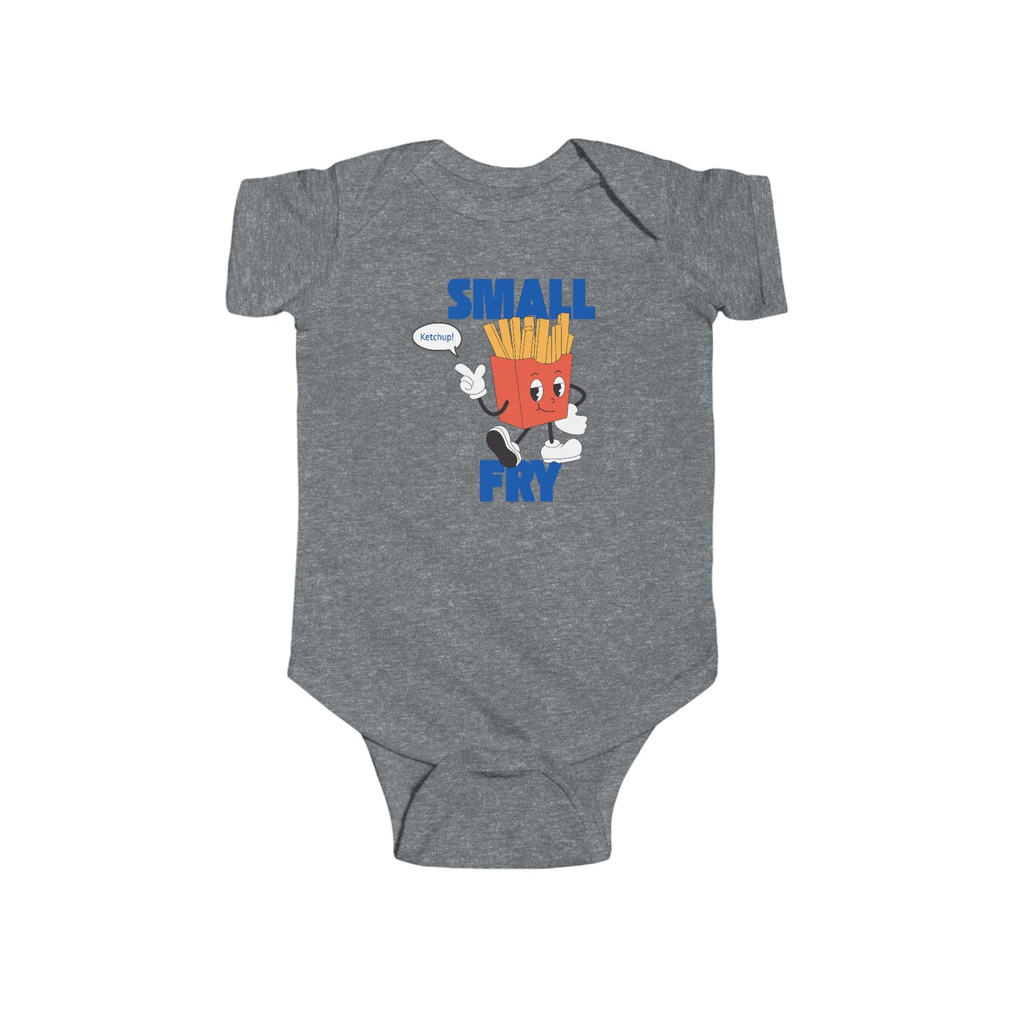 🍼🍟 “Small Fry” Baby Onesie – Cute Funny Outfit for Little Foodies 🍔✨