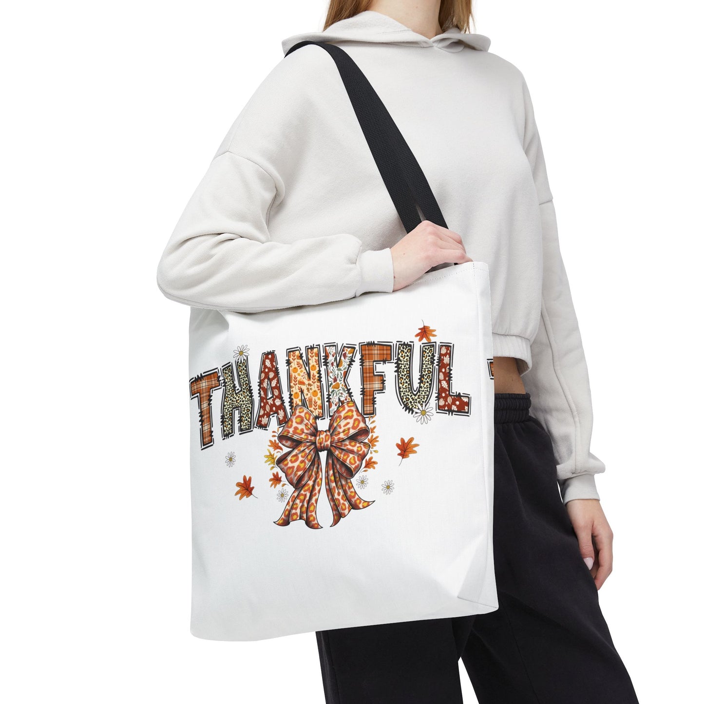 🧡 Thankful Tote Bag – Leopard Prints & Autumn Vibes in One Cozy Carryall 🍁