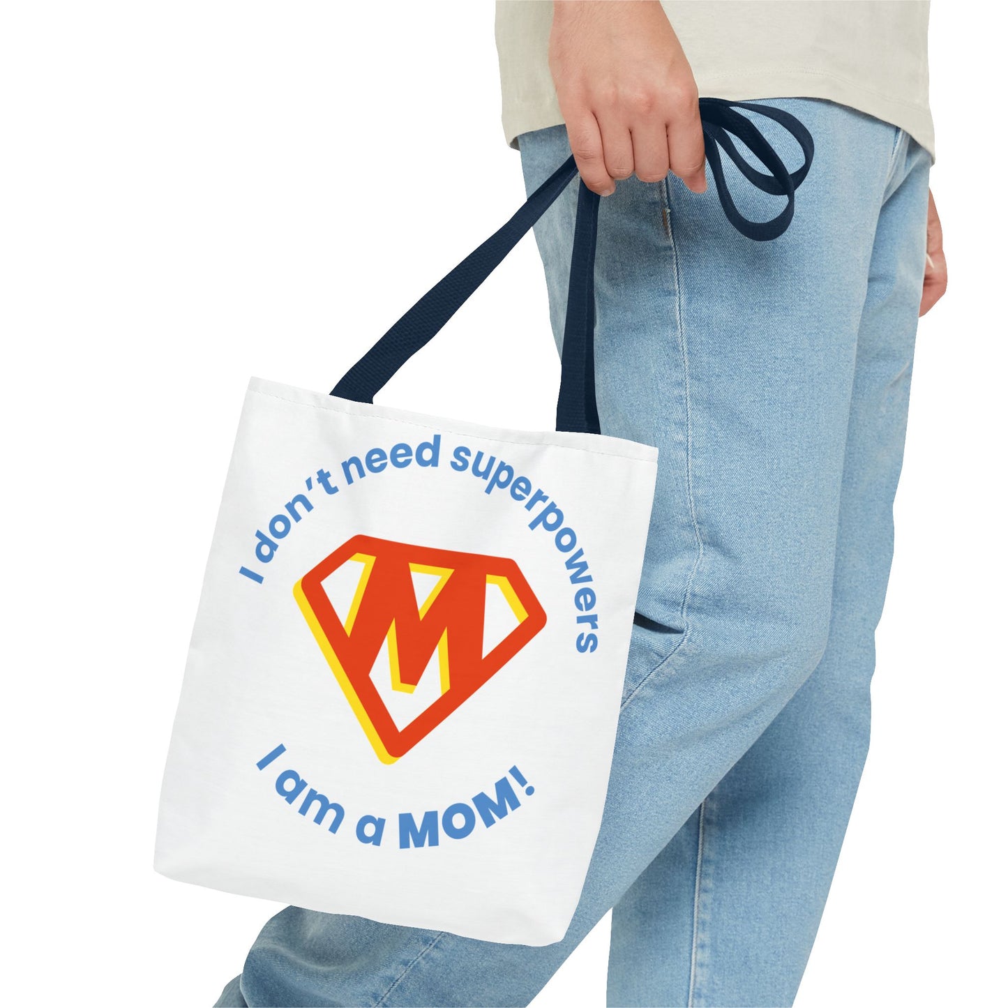¡No necesito superpoderes, soy MAMÁ! – Bolsa de tela divertida y empoderadora para mamás 💖