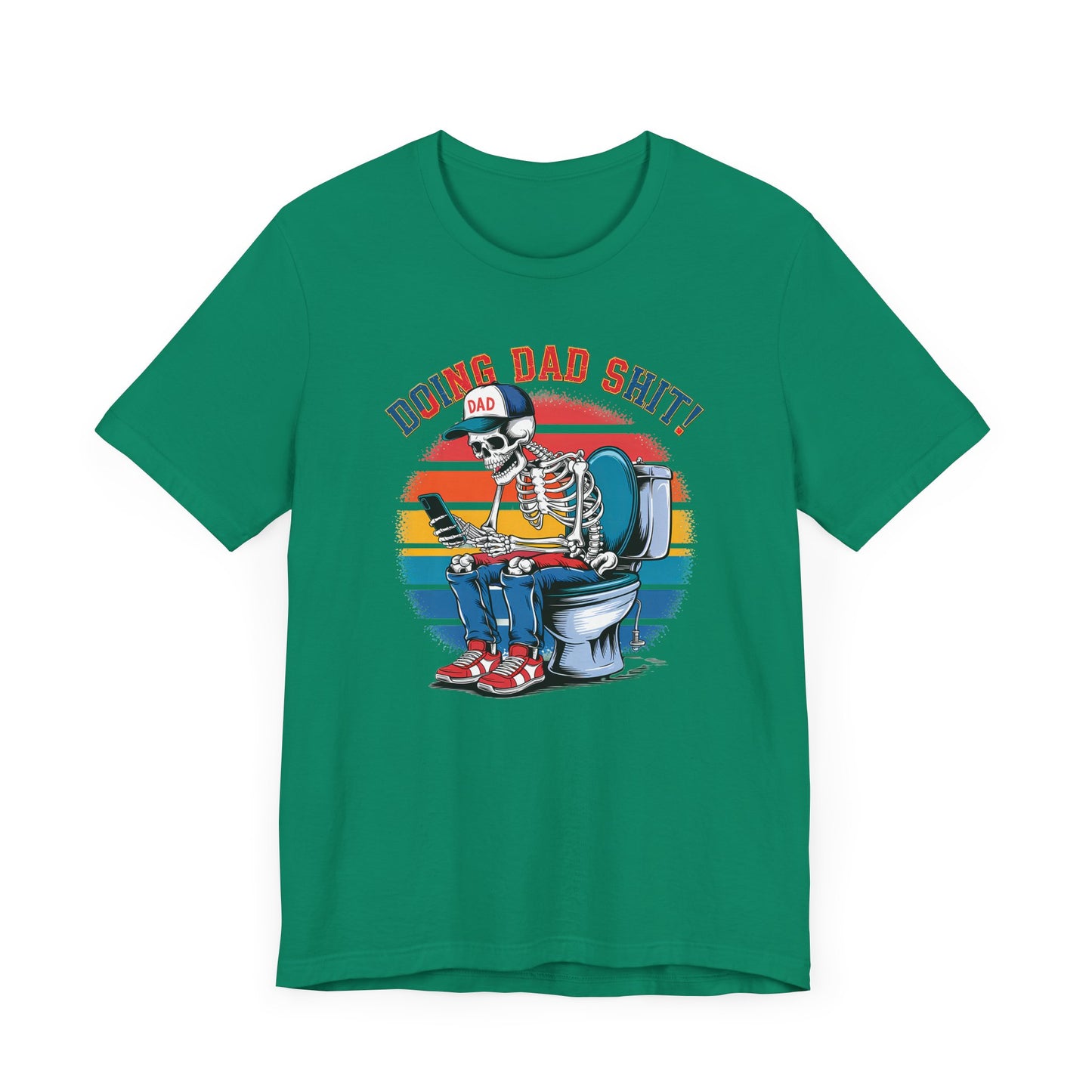🧻 HACIENDO CABRAS DE PAPÁ | Camiseta gráfica divertida con esqueleto en el inodoro