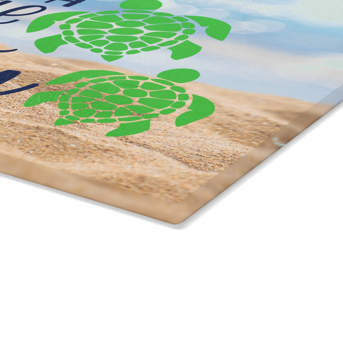 Just a Little Bit Salty Glass Cutting Board – Sea Turtle Beach Design