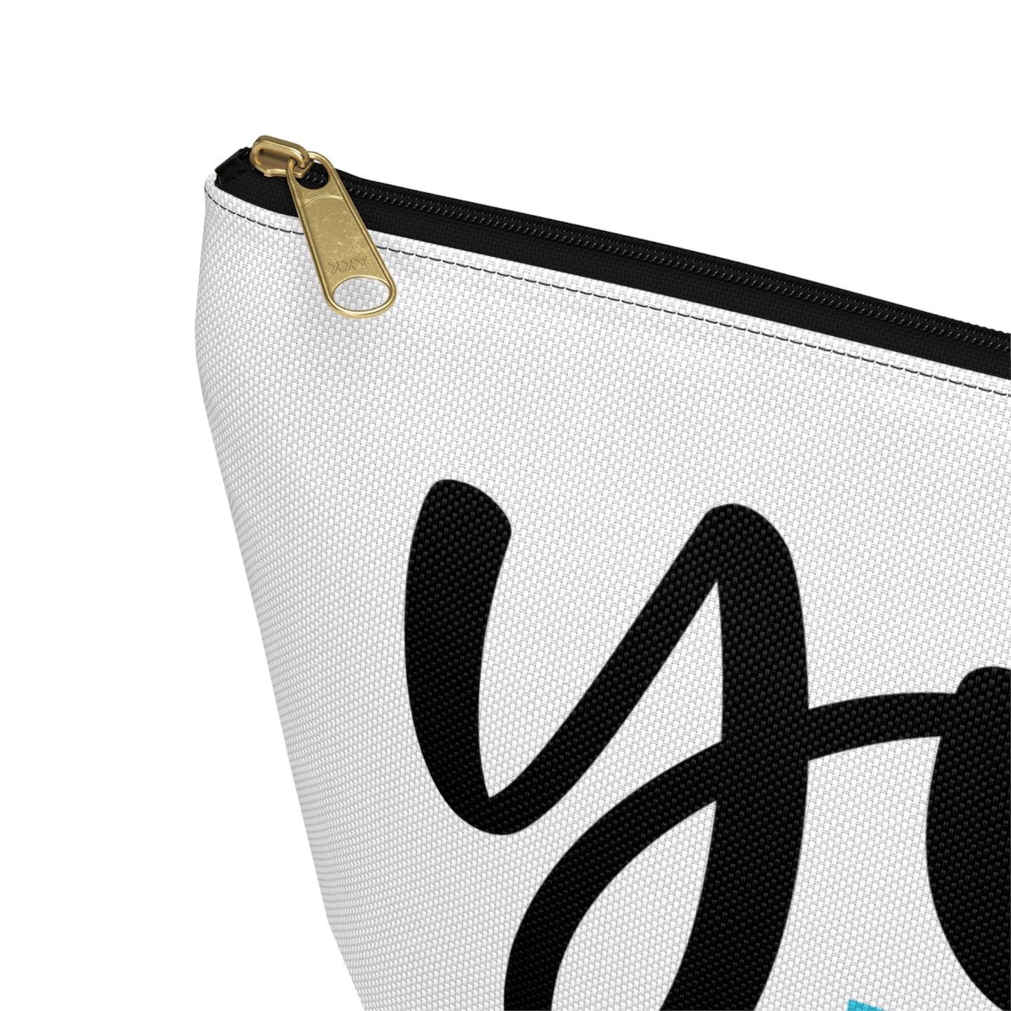 Accessory Pouch – "You Look Lovely Today" Blue Makeup Bag