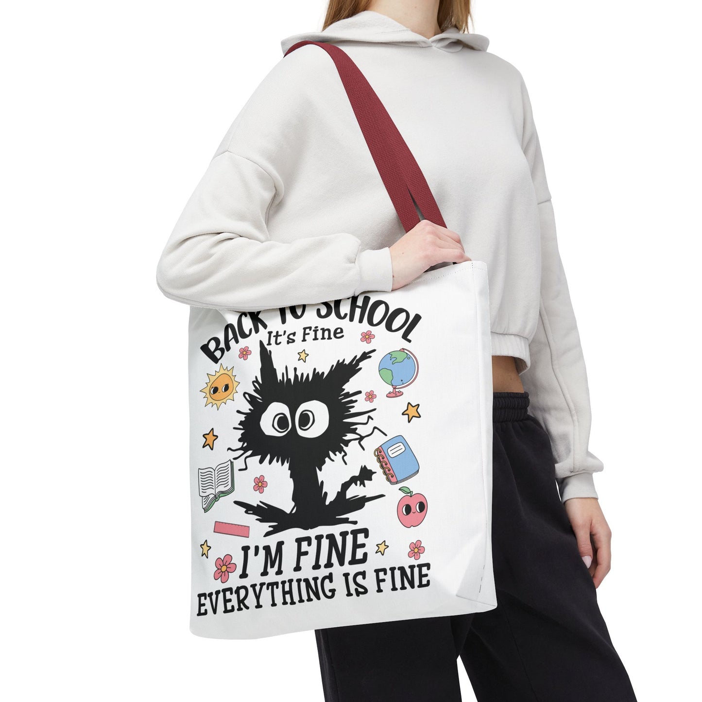 👀 I See Smart People Tote – Kawaii School Vibes with a Clever Twist 🍎