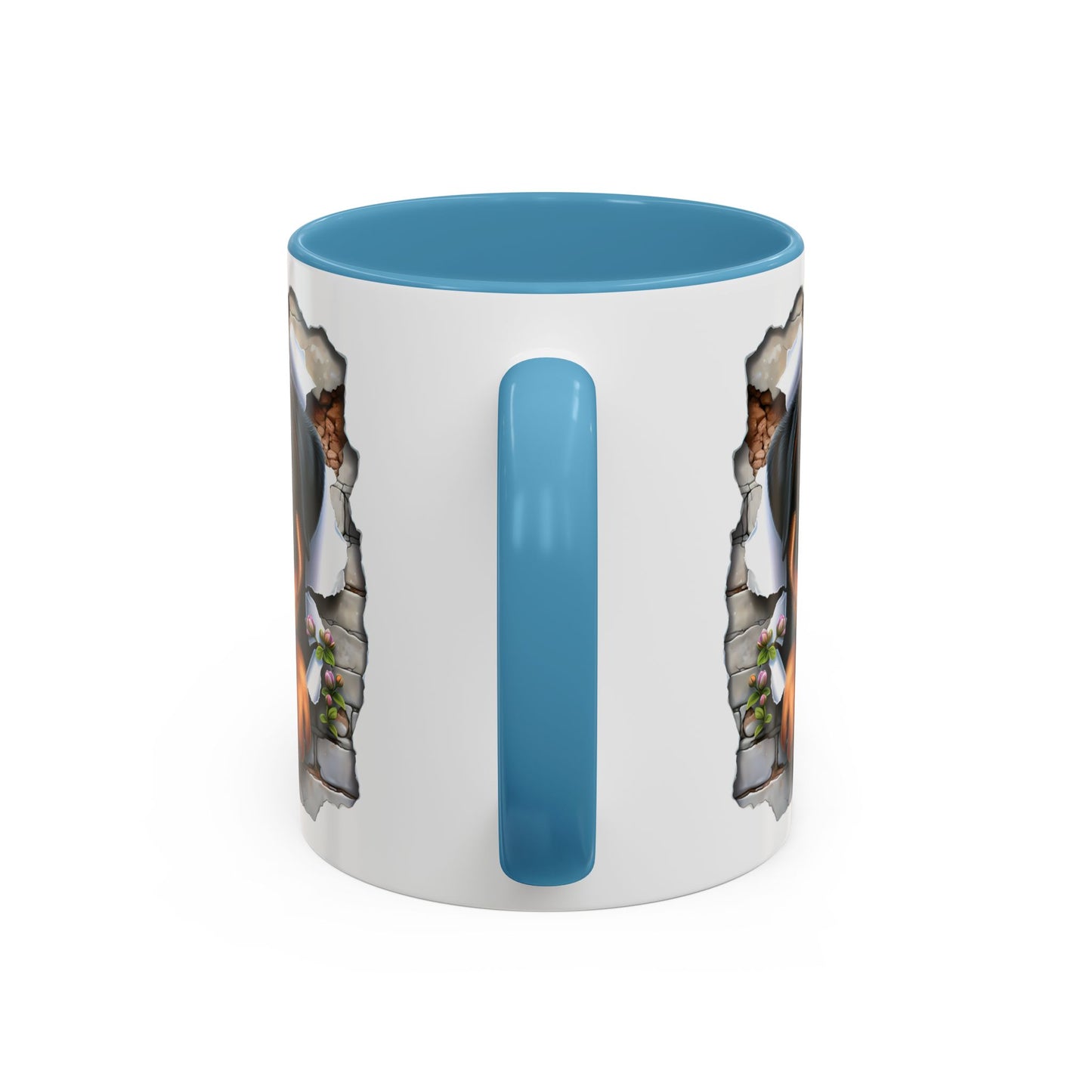 🐾☕ Rottweiler Puppy Accent Mug – Sweet Breakthrough Pup Design ✨