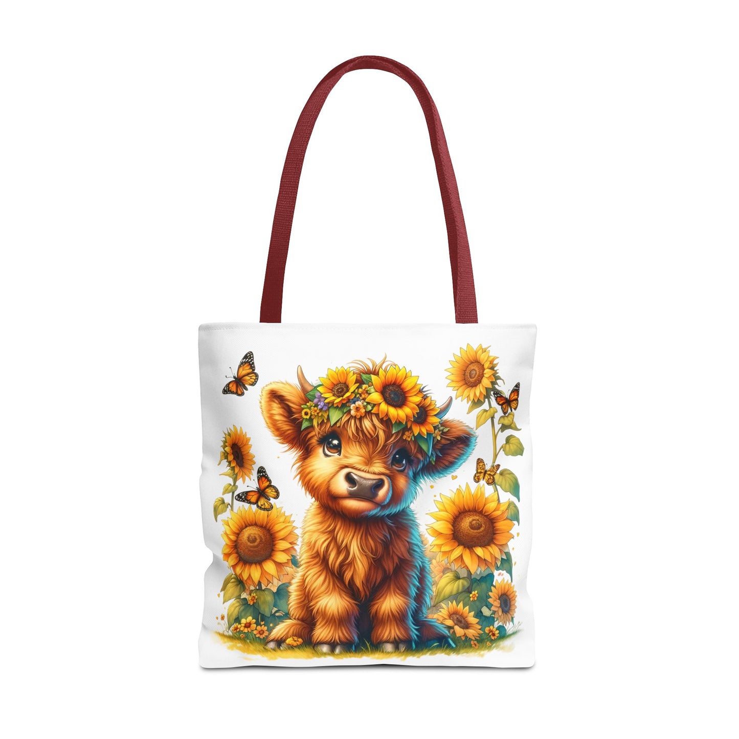 Bolsa de mano de vaca de las Tierras Altas: estética rústica de granja, bolsa de compras reutilizable con un toque rústico y chic, regalo inspirado en la naturaleza para amantes de los animales.