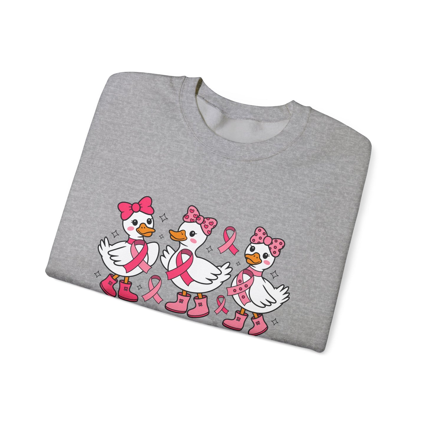 🎀🦆 In October We Wear Pink Duck Sweatshirt – Cute & Courageous Support 💗