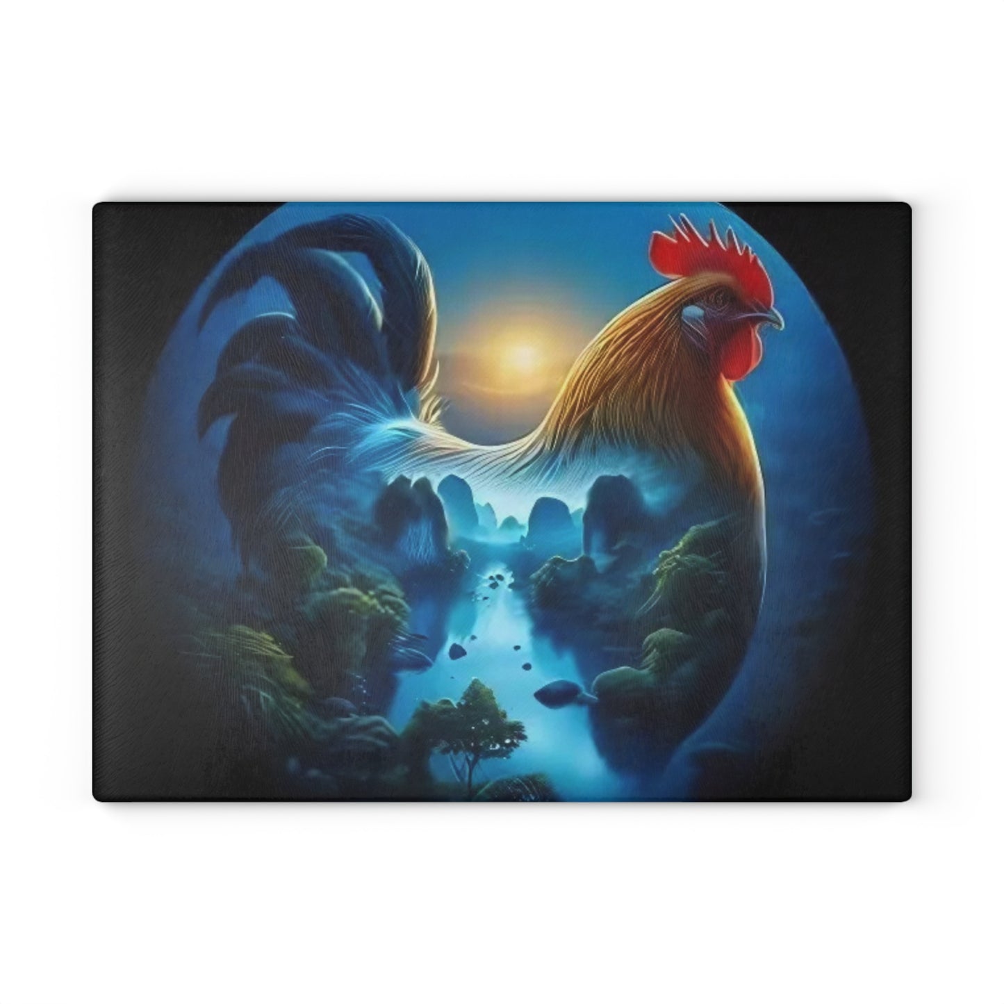 Rooster cutting board, farmhouse kitchen décor, country kitchen, rustic home décor, farm animal gifts, rooster lover gift, charcuterie board