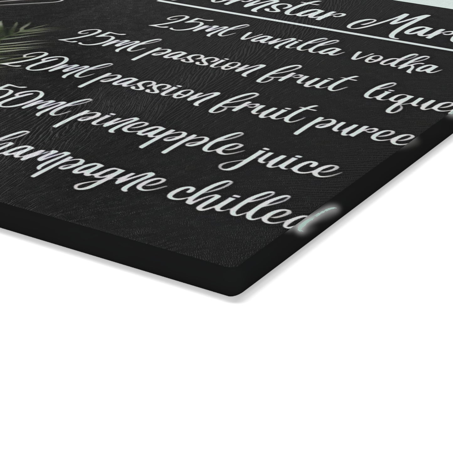 🍸 Pornstar Martini Recipe Cutting Board – Flirty, Fun, & Fabulous Kitchen Decor