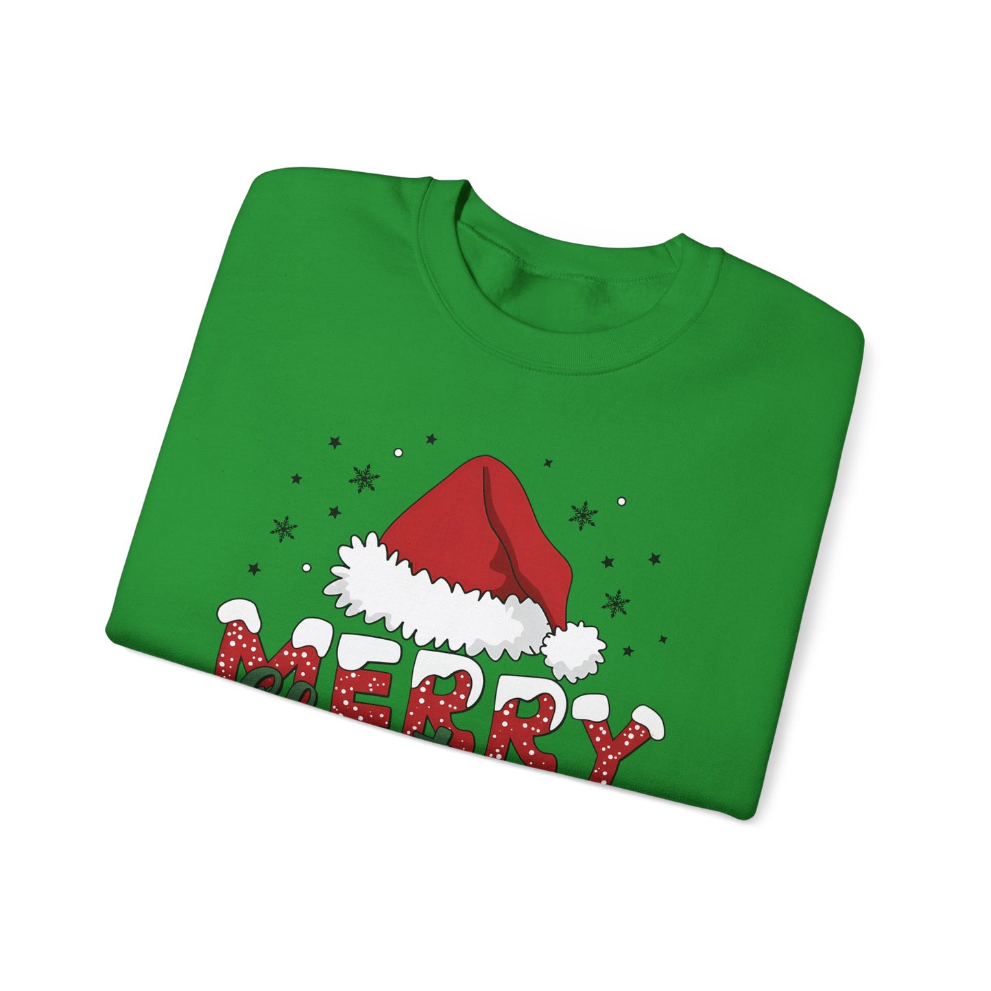 🎅✨ Merry Christmas Santa Hat Sweatshirt – Classic Festive Holiday Style