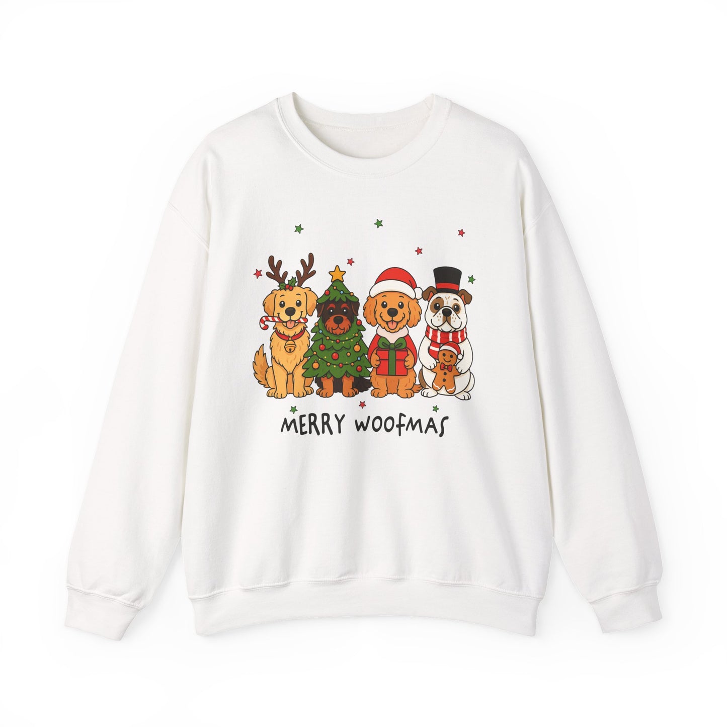 🐶🎄 Merry Woofmas Sweatshirt – Festive Dog Lovers Holiday Crewneck