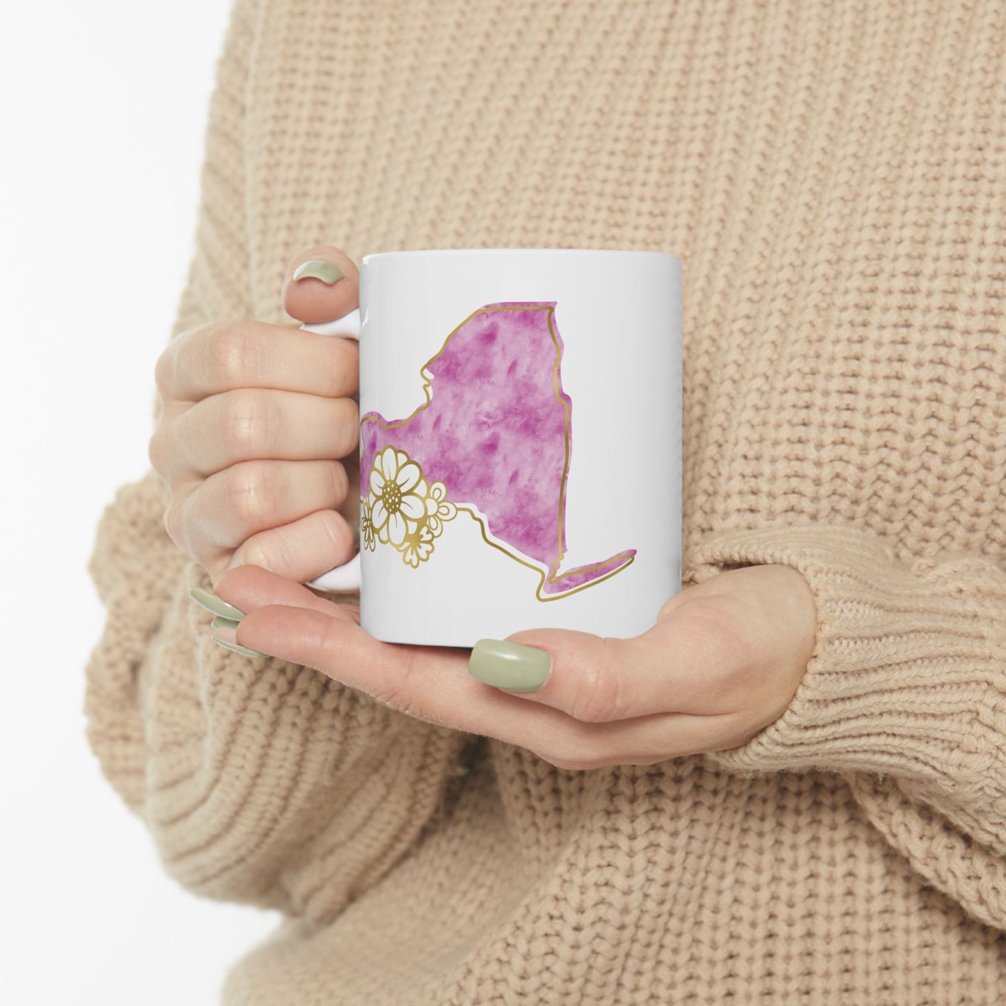 ☕ Home is Where the ❤️ Is – New York Mug – City Lights & Cozy Sips 🗽