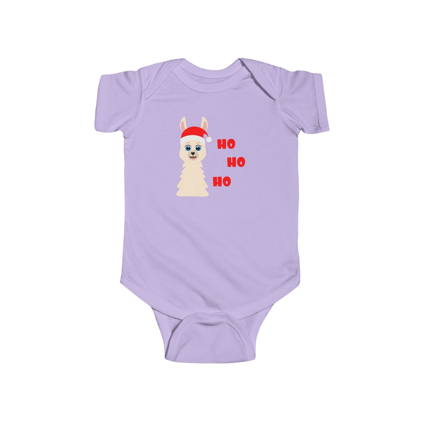🎄 Ho Ho Ho Llama Baby Onesie – Festive & Funny Bodysuit 🦙✨
