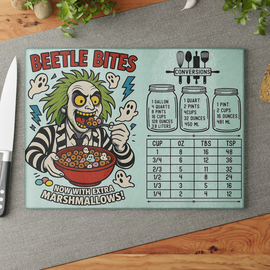 👻 Beetle Bites Cutting Board – Spooky Cereal Fun with Extra Marshmallows! 🥣