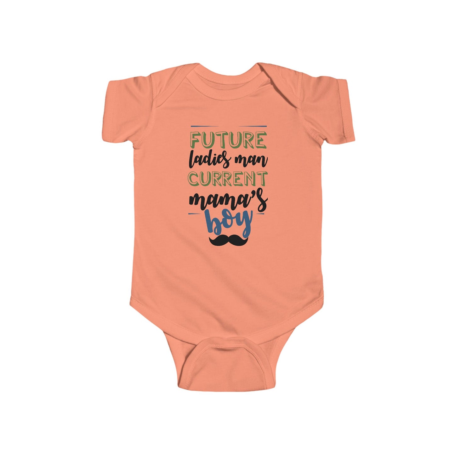 💙 Future Ladies’ Man, Current Mama’s Boy Baby Onesie – Sweet & Playful Statement Outfit 👶✨