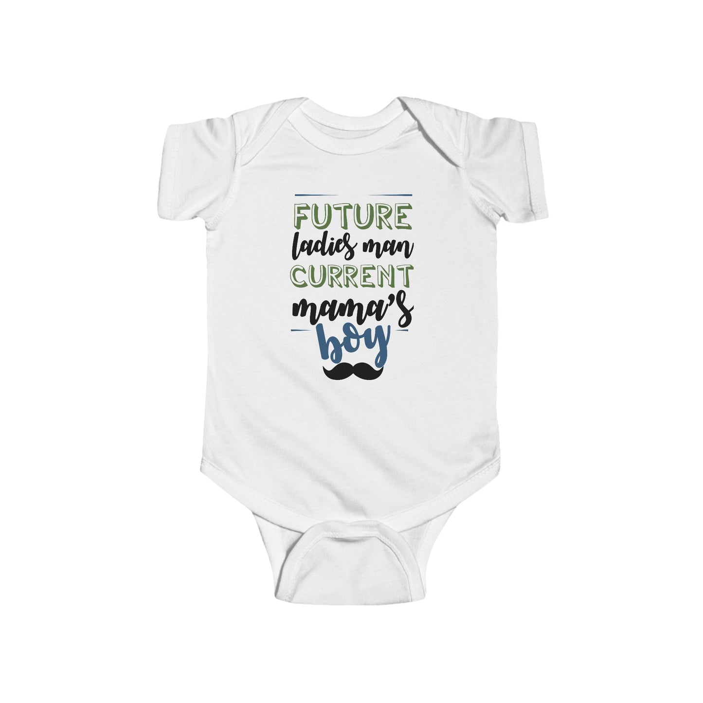 💙 Future Ladies’ Man, Current Mama’s Boy Baby Onesie – Sweet & Playful Statement Outfit 👶✨
