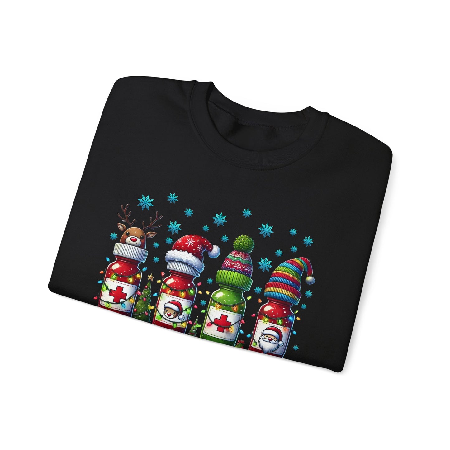 🎄🩺 Nurse Crew Holiday Sweatshirt – Festive Crewneck for Healthcare Heroes