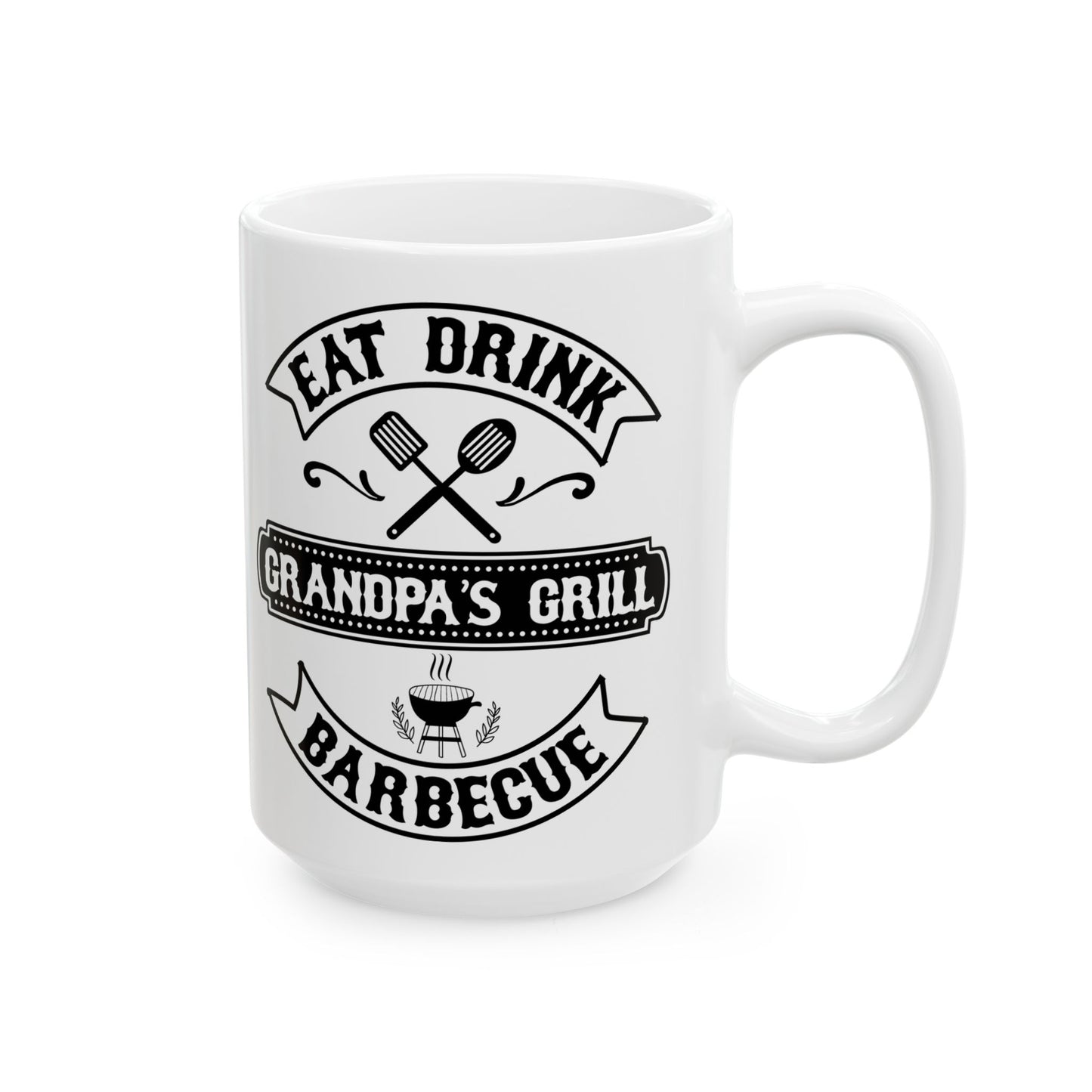 🍖☕ Eat Drink Barbeque – Grandpa's Grill Coffee Mug (11oz & 15oz) ☕🍖