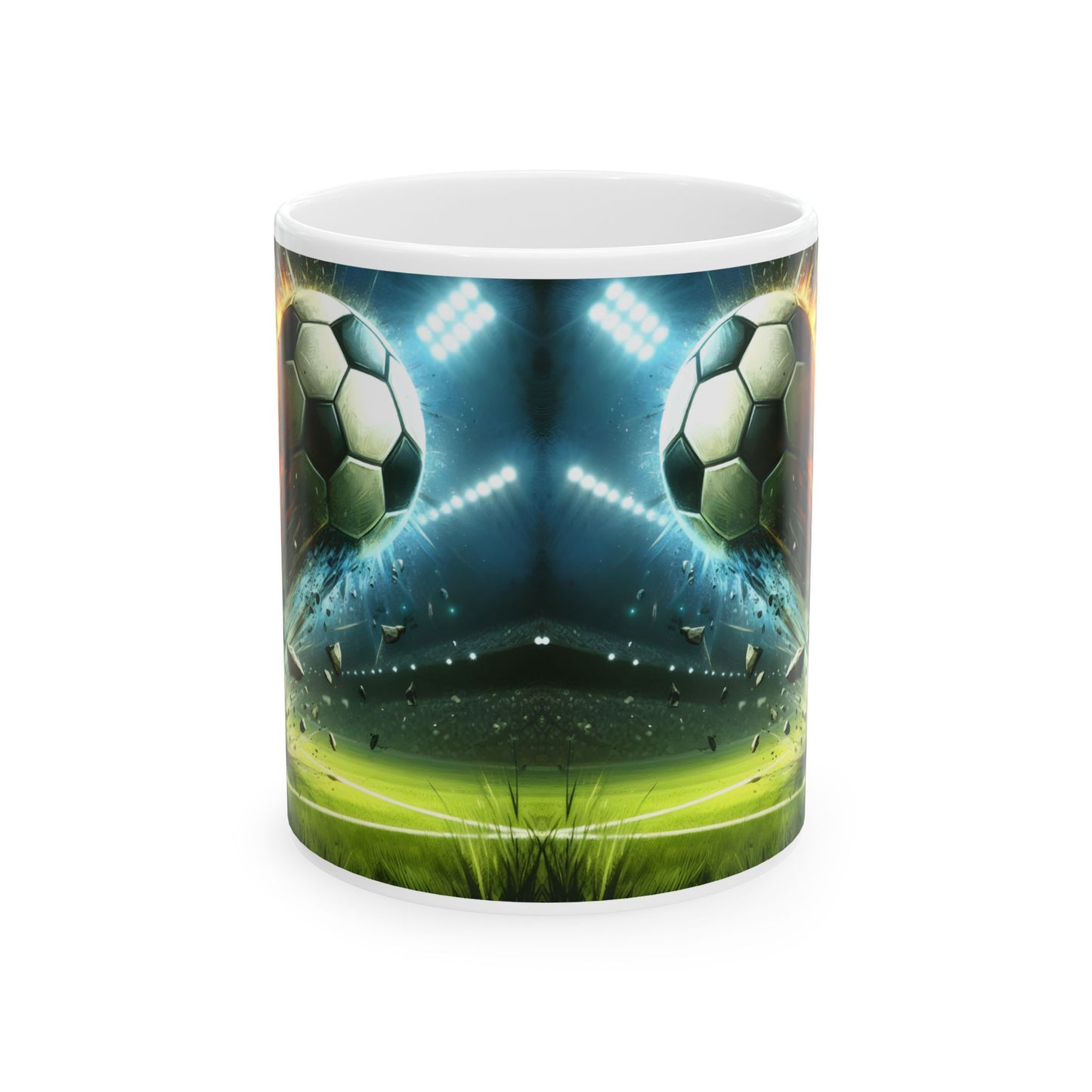 ⚽🔥 Explosive Soccer Mug – Customizable Sports Coffee Cup ✨☕