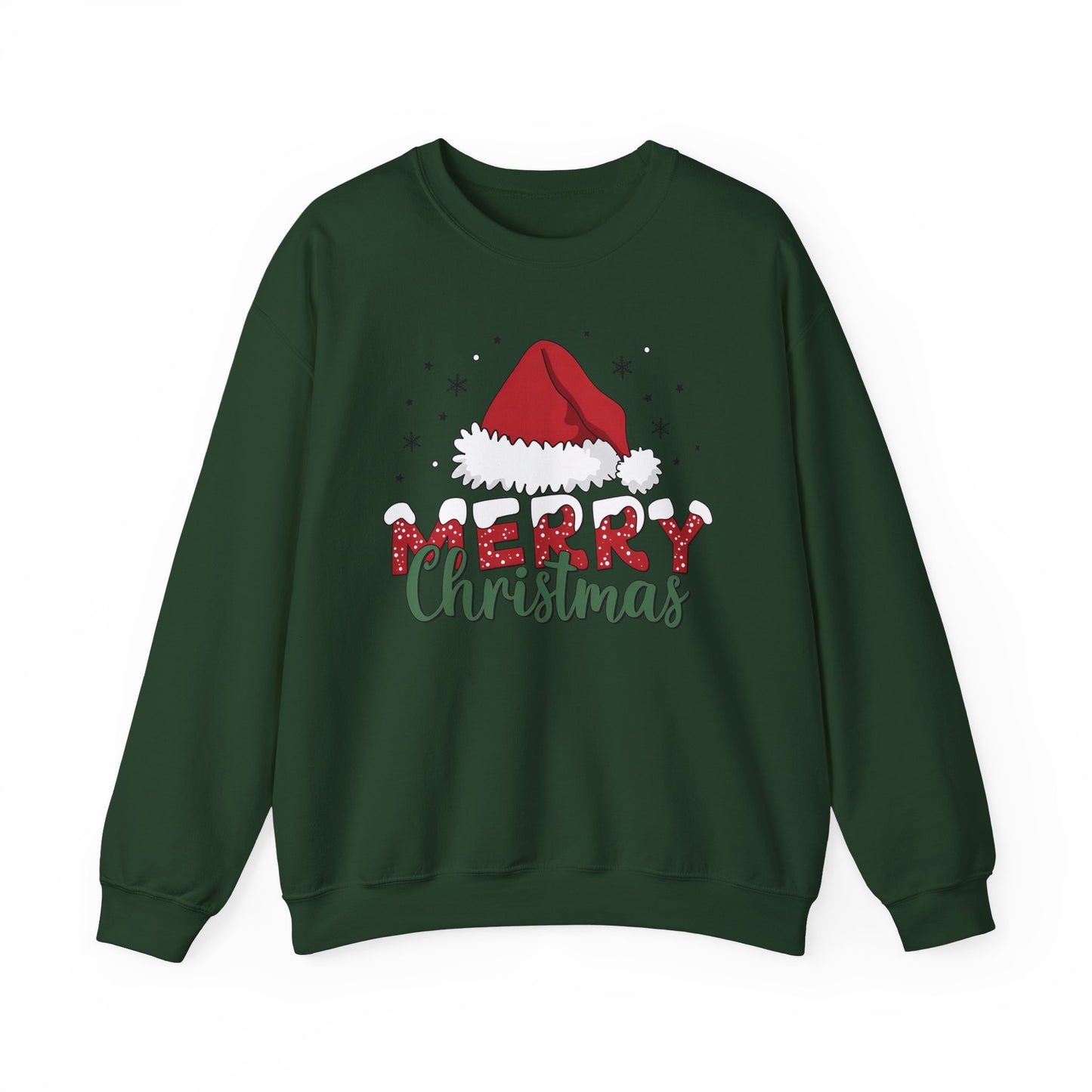 🎅✨ Merry Christmas Santa Hat Sweatshirt – Classic Festive Holiday Style