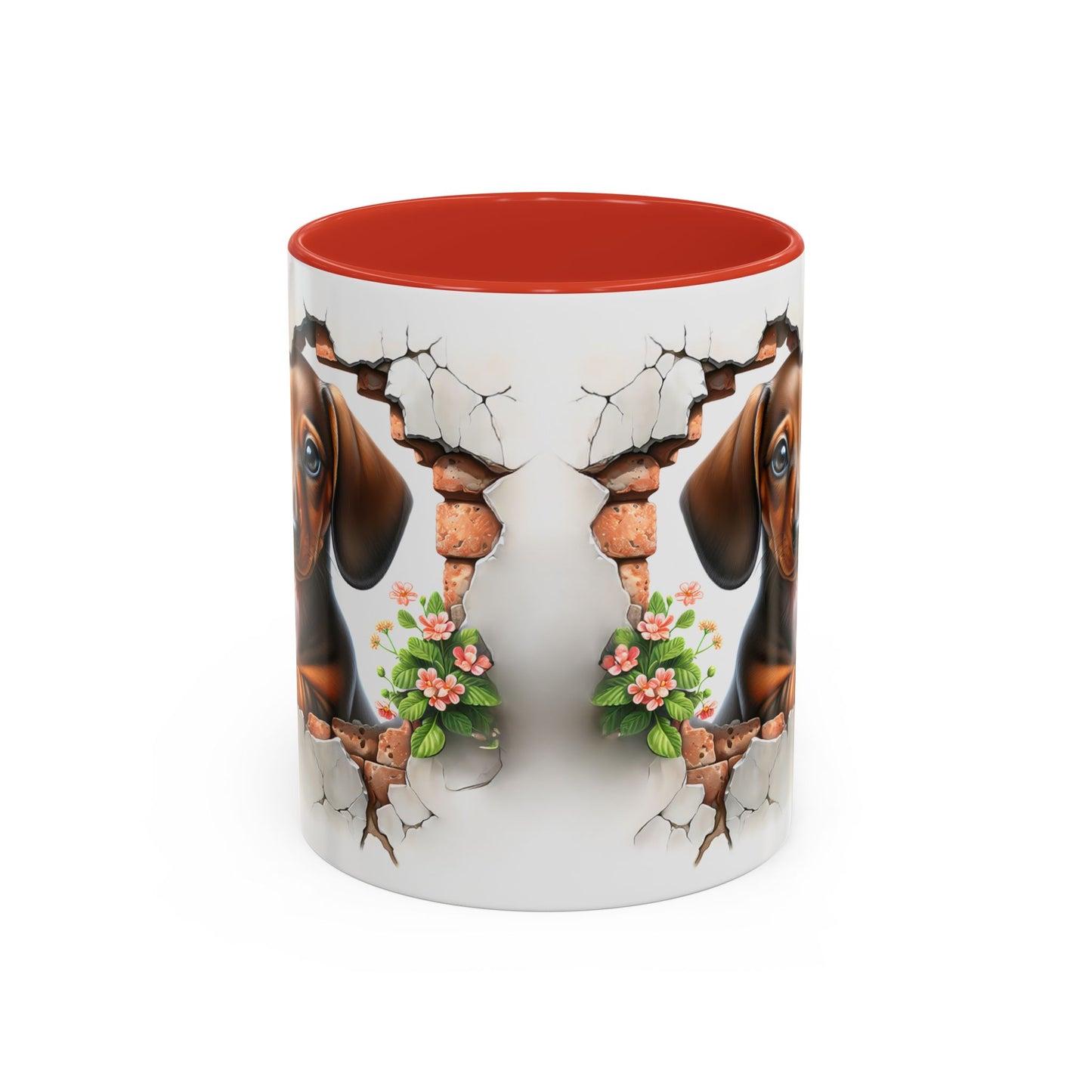 🐾🌭 Dachshund Puppy Accent Mug – Adorable Doxie Coffee Cup ☕❤️