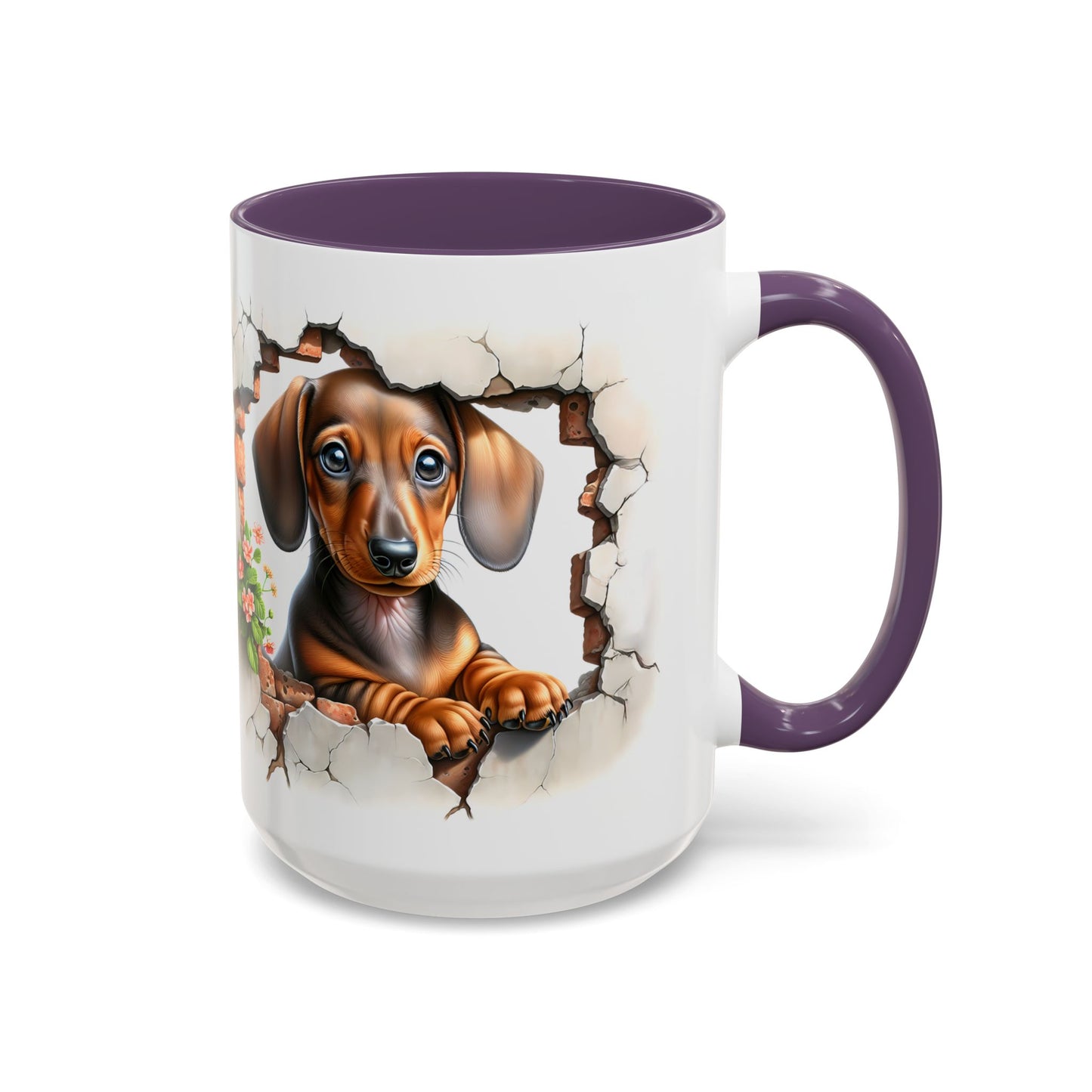🐾🌭 Dachshund Puppy Accent Mug – Adorable Doxie Coffee Cup ☕❤️