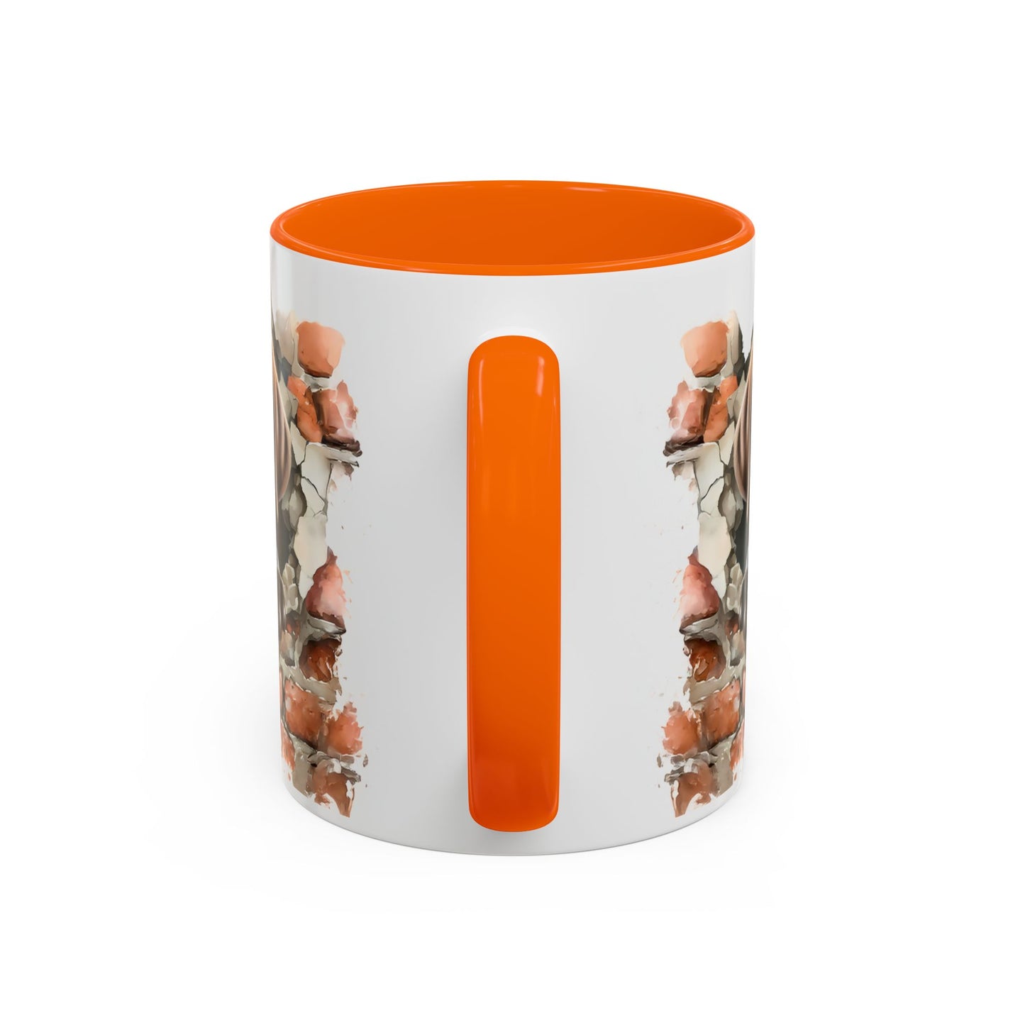 🐶🍫 Chocolate Lab Puppy Accent Mug – Sweet Brown Pup Coffee Cup ☕💛