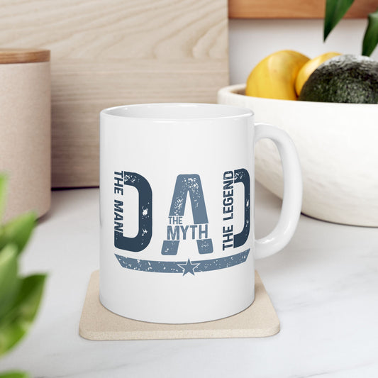 🦸‍♂️ El Hombre, El Mito, La Leyenda – Taza del Día del Padre